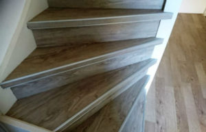 Trap met PVC vloer