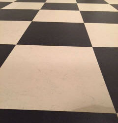 Marmoleum zwart wit